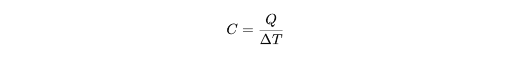capacité calorifique totale