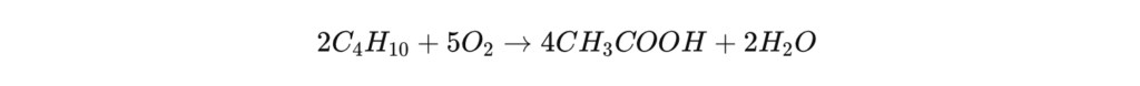 Oxydation du butane et de l’éthylène reaction chimique