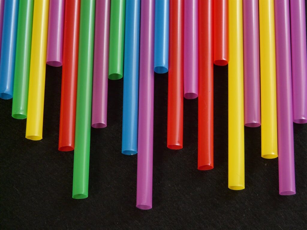 pailles en plastique - polymères