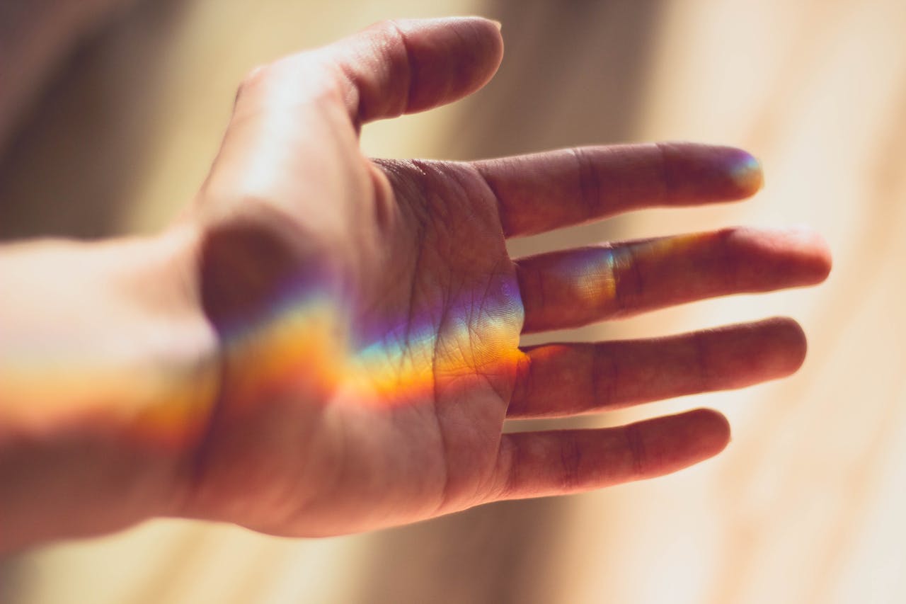 Visible light effect illustrating the principles of OECD 101 test on UV-VIS spectra